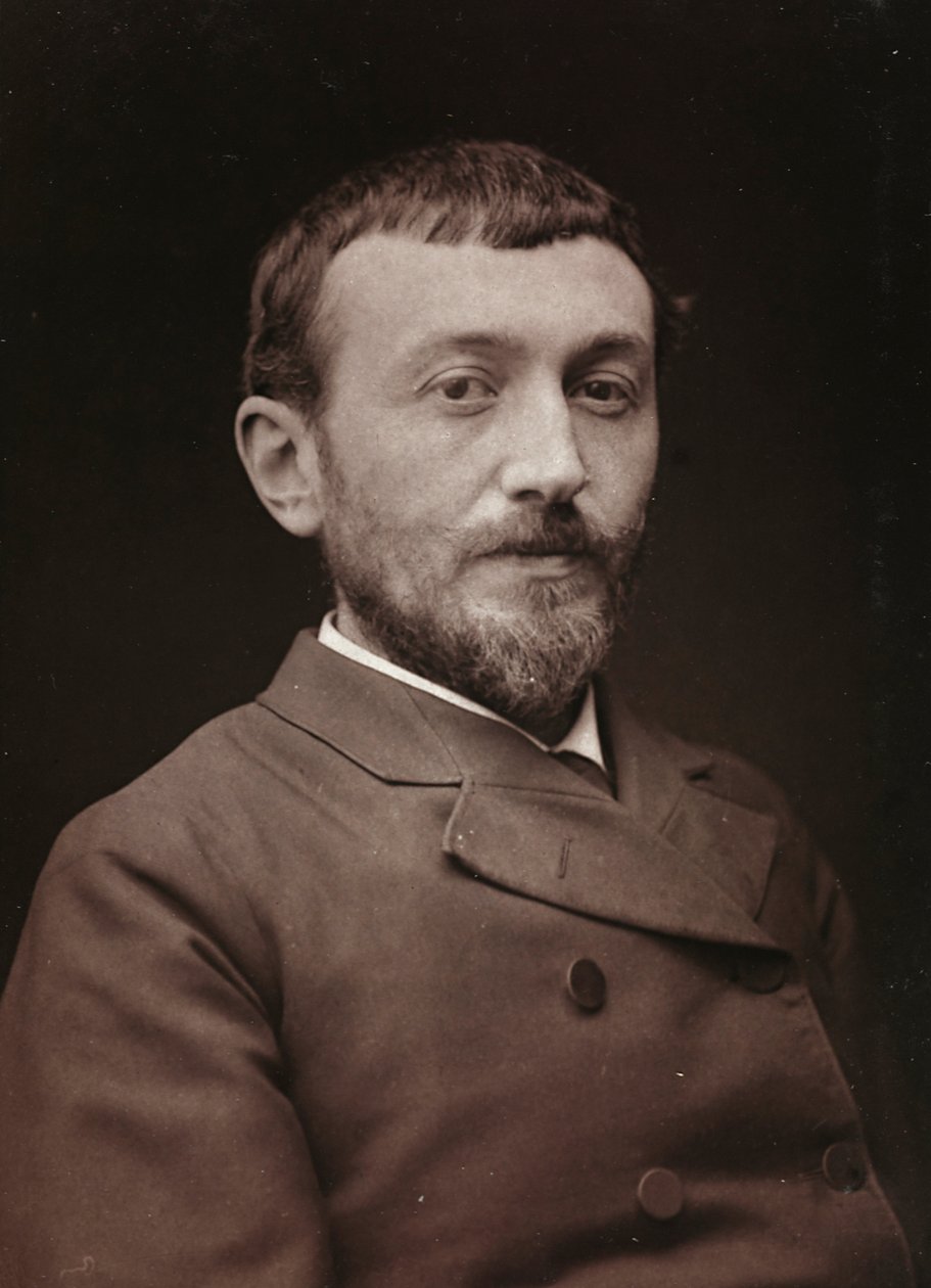الألبوم الفني والسيرة الذاتية ، السنة السادسة ، صالون 1885 ؛ صورة الرسام الفريد هنري براموت بواسطة تشارلز ميشيلز