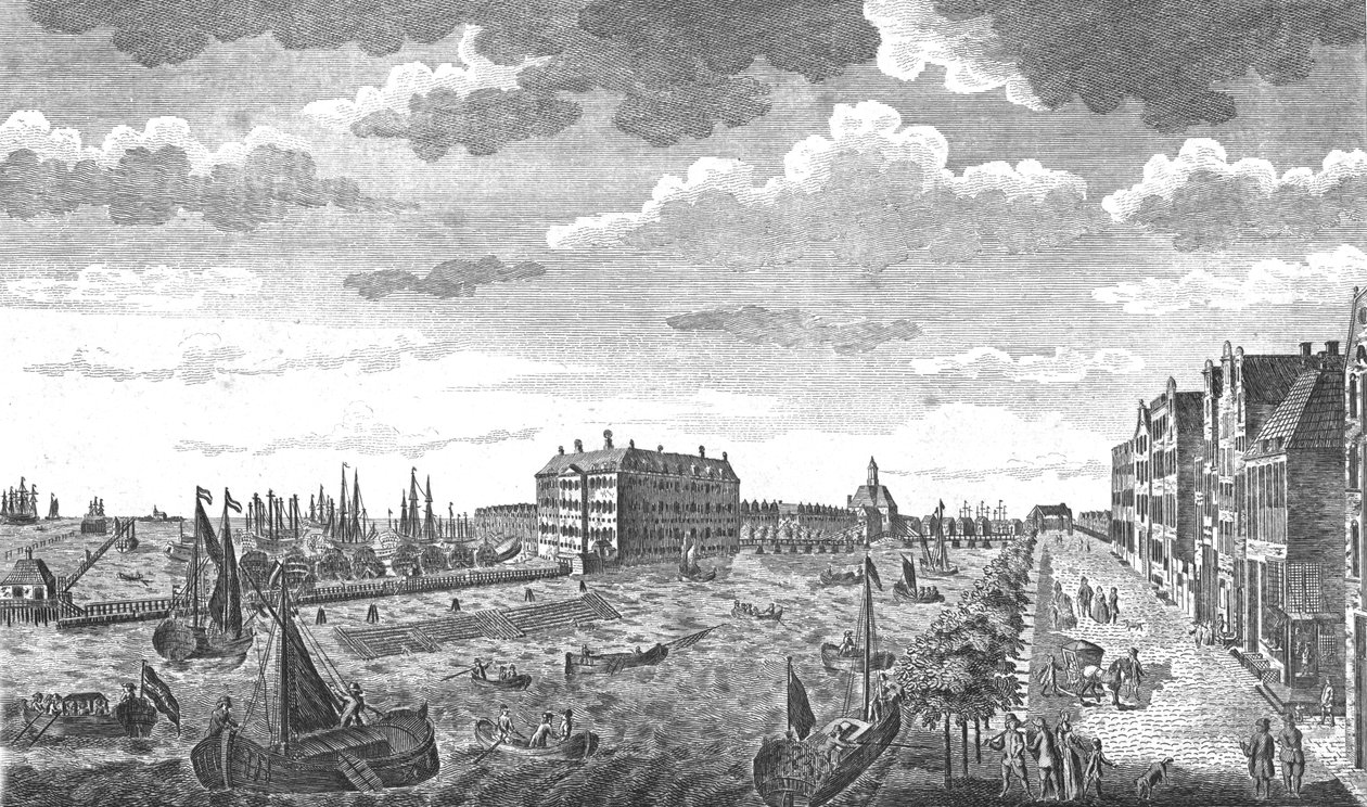 مكتب الأميرالية ، أمستردام ، هولندا ، c1778. فنانين: غير معروف ، تشارلز ميدلتون. بواسطة تشارلز ميدلتون