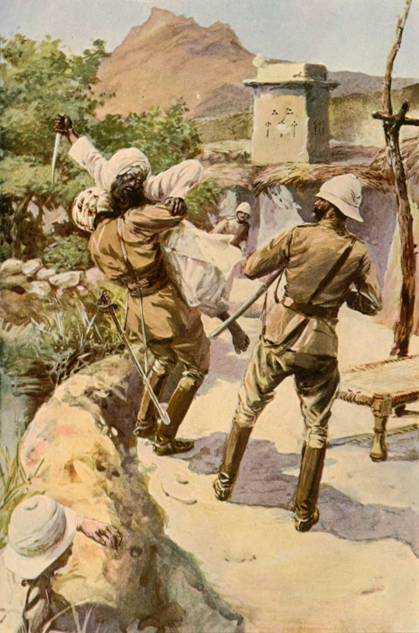روبرتس أنقذها جندي في بهاجوانا ، 1901. بواسطة تشارلز ميلز شيلدون