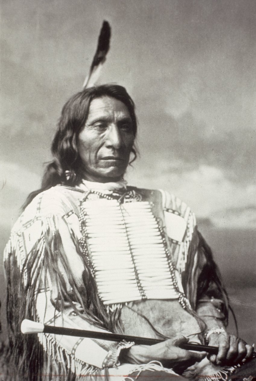 Red Cloud Chief (1822-1909) 1880 (b/w photo) بواسطة تشارلز ميلتون بيل