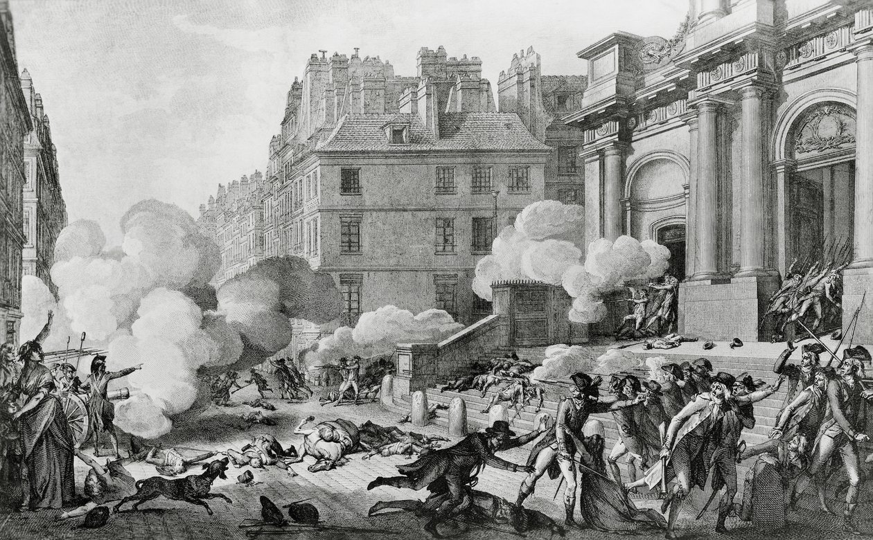 نابليون بونابرت (1769-1821) قمع الثورة الملكية أمام إجليز سان روش في باريس بواسطة تشارلز مونيه