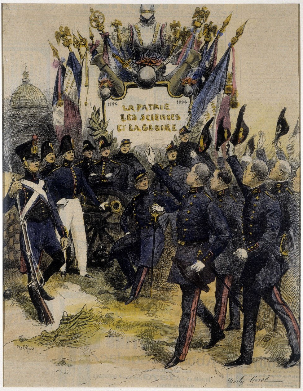 فنانو الفنون التطبيقية يحيون شيوخهم (1794-1894) بواسطة تشارلز موريل (الذكرى المئوية للمدرسة). بواسطة تشارلز موريل