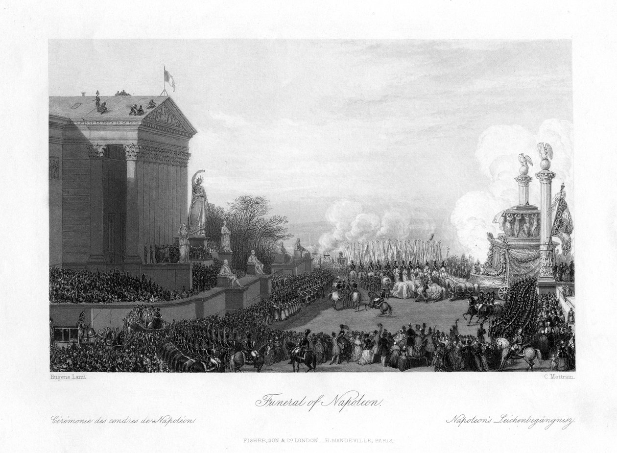 جنازة نابليون بونابرت ، 1818. بواسطة تشارلز موترام