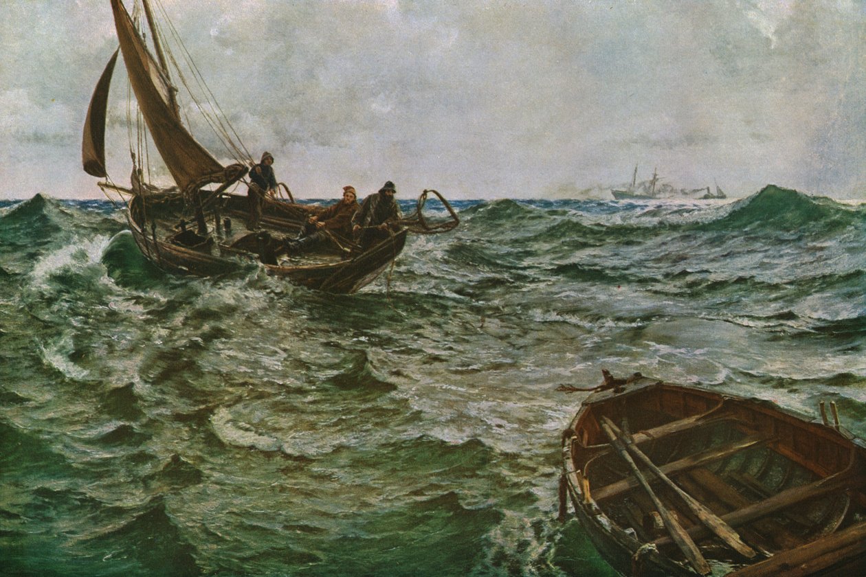 Adrift ، c1890 ، c1930. بواسطة تشارلز نابير هيمي