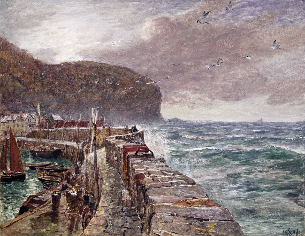Clovelly Pier بواسطة تشارلز نابير هيمي