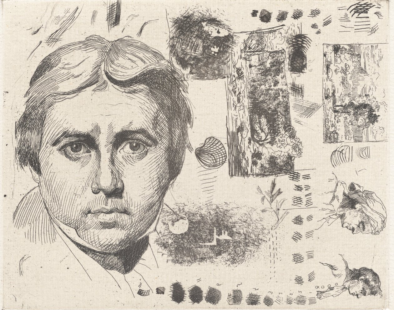 Portrait d'Ingres Portrait of Ingres ، 1844 ، طُبع 1982. بواسطة تشارلز نيجري