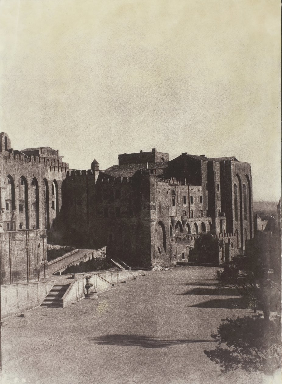 قصر البابا ، أفينيون ، ج. 1851 ، طبع 1970. بواسطة تشارلز نيجري