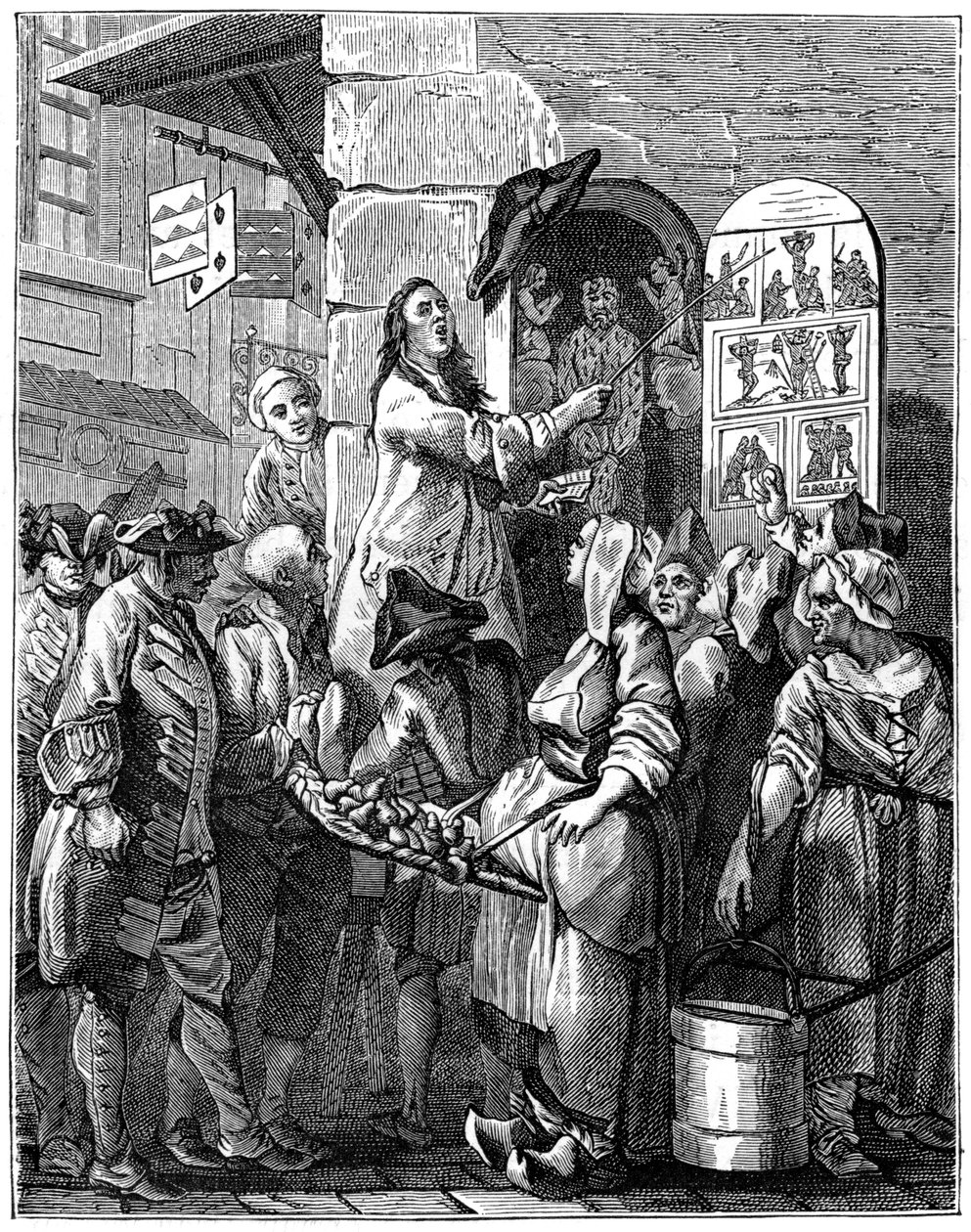 مغني الأناشيد ، 1885. بواسطة تشارلز نيكولاس كوتشين