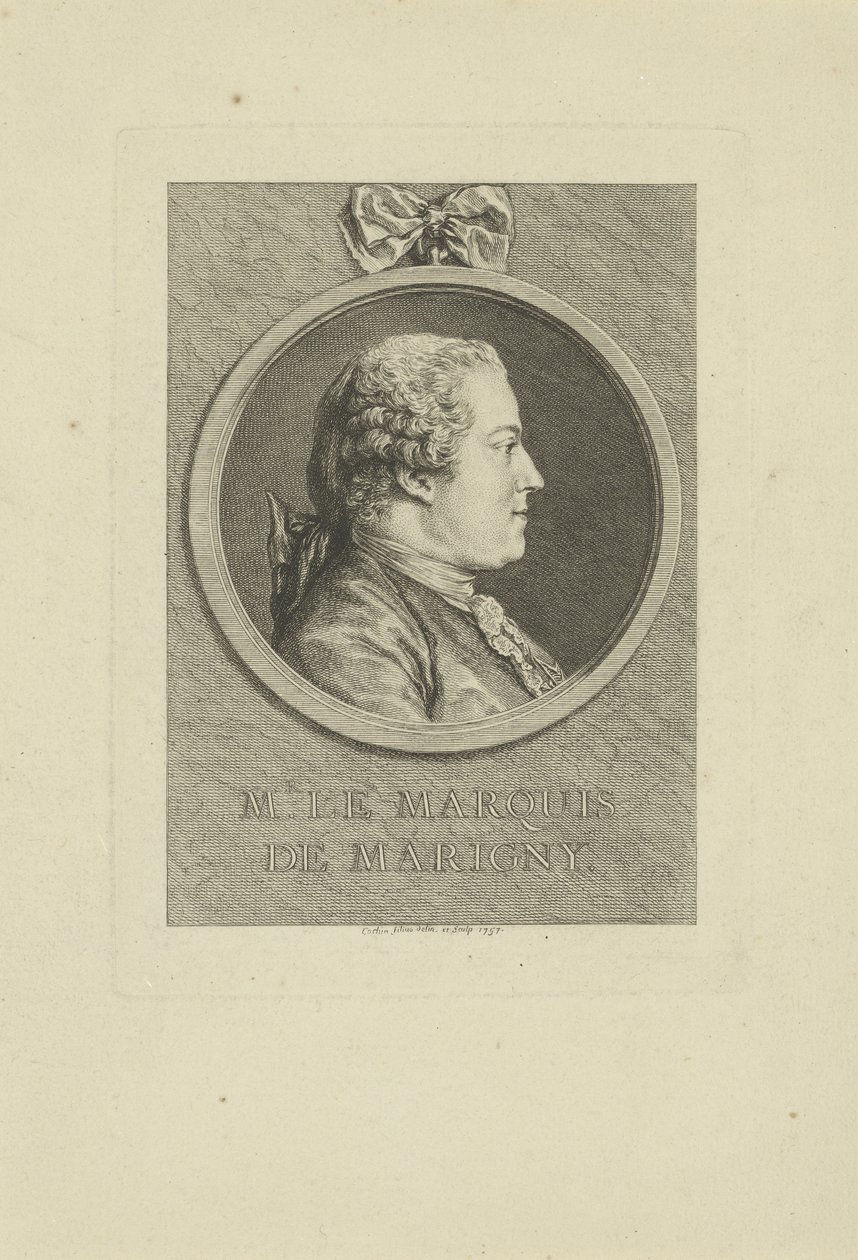 Abel-François Poisson de Vandières، marquis de Marigny 1727-1781، 1757. بواسطة تشارلز نيكولاس كوشين الأصغر
