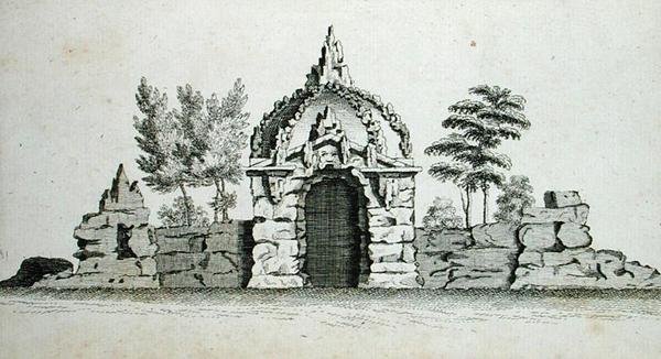 مغارة ، من "هندسة الزينة في المذاق القوطي والصيني والحديث" ، نُشرت عام 1758 (نقش) بواسطة تشارلز أوفر