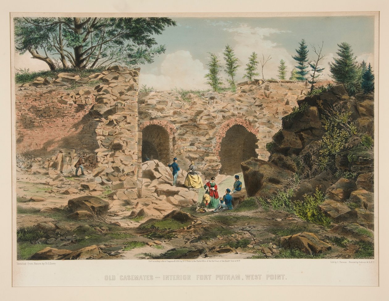 Casemates القديم - داخلي Fort Putnam ، West Point بواسطة تشارلز بارسونز