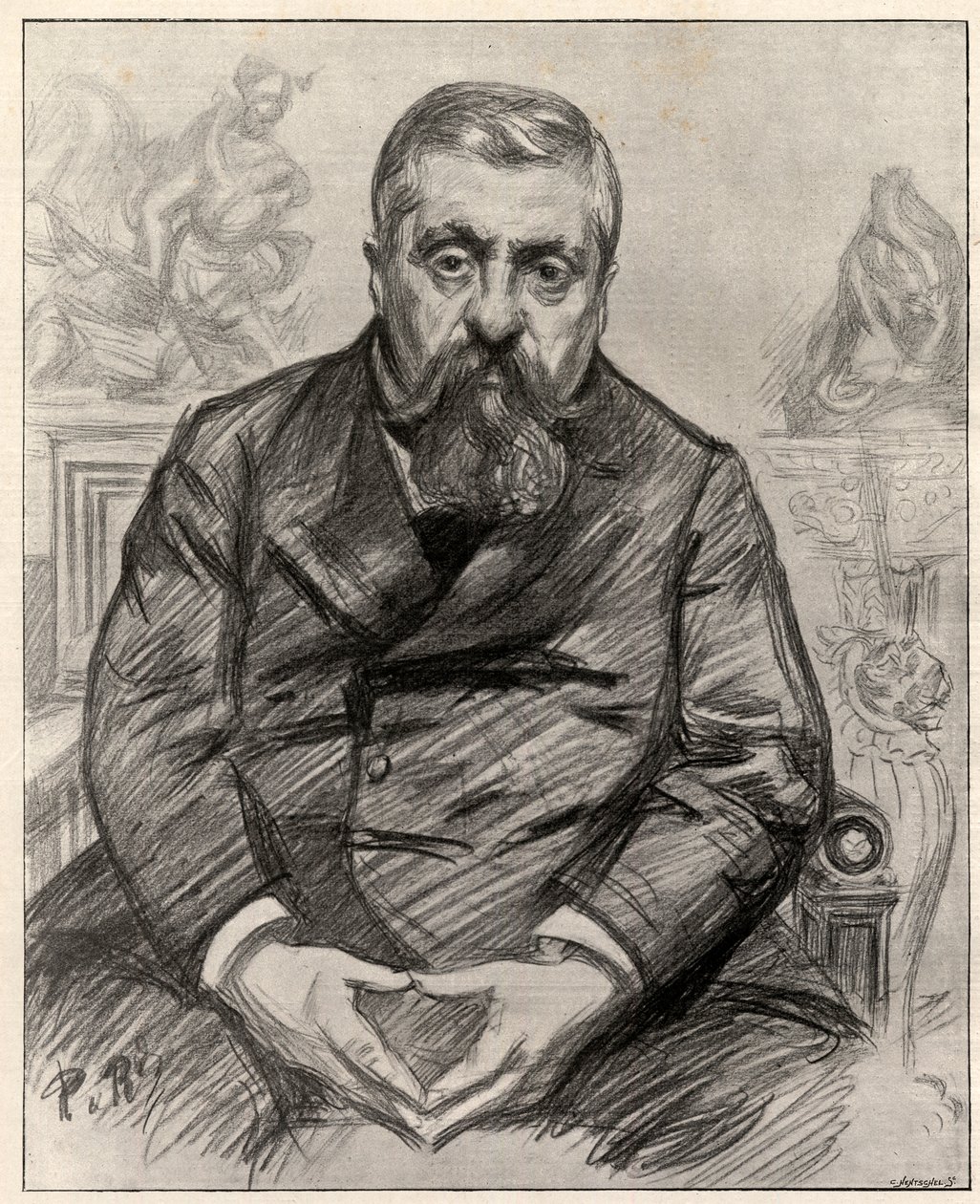 صورة تشارلز ألكسندر دوبوي (1851-1923) ، رجل الدولة الفرنسي. بواسطة شارل بول رينوارد