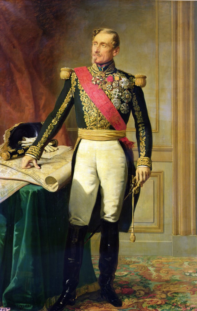 المارشال الفرنسي أرماند جاك أشيل ليروي دي سانت أرنو (1796-1854) بواسطة تشارلز فيليب لاريفير