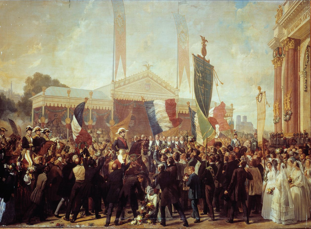 Triumphant Entrance of Prince President Louis Napoleon Bonaparte (1808-1873) in Paris October 17 بواسطة تشارلز فيليب لاريفيير