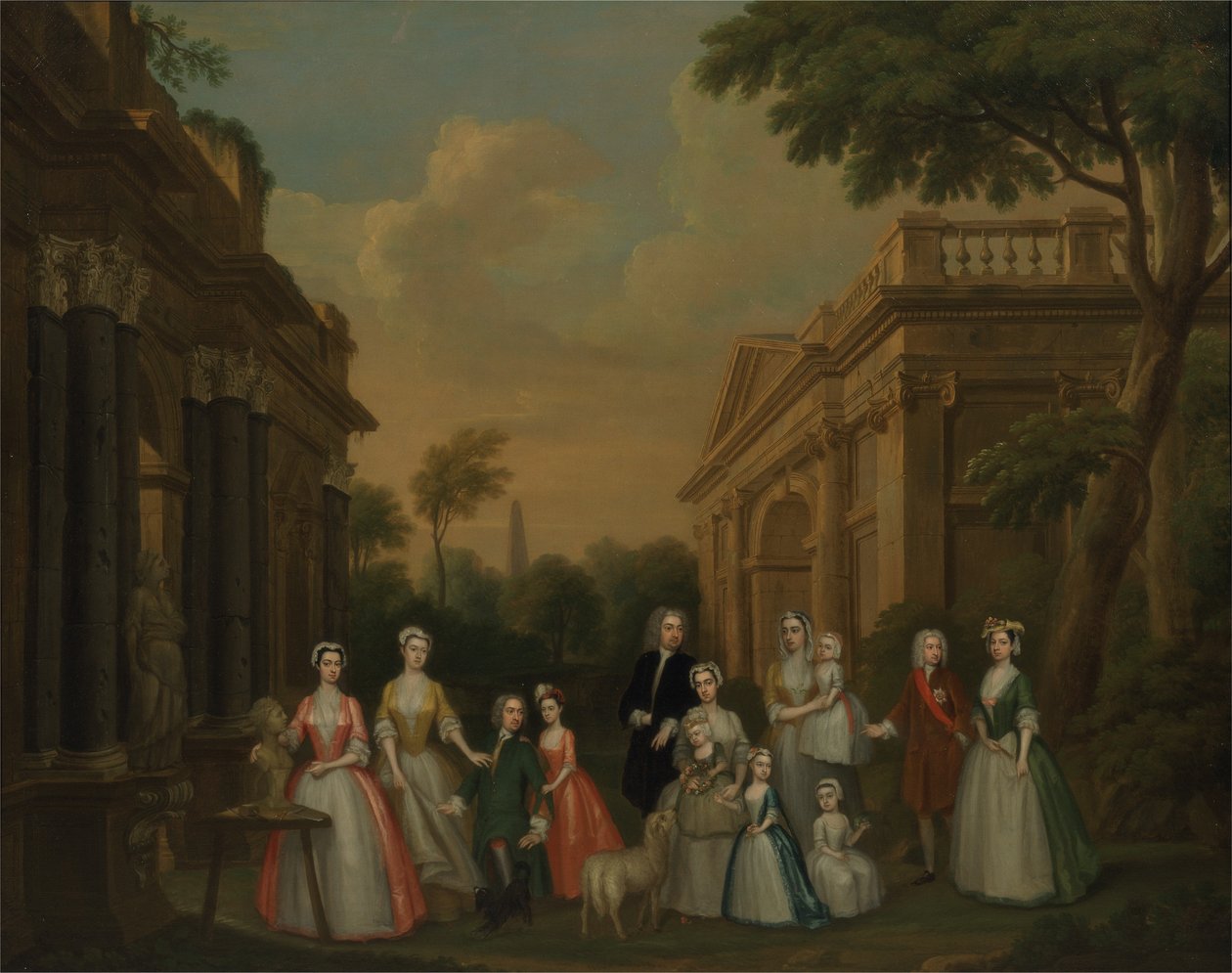 عائلة فينش ، حوالي عام 1732 (زيت على قماش) بواسطة تشارلز فيليبس