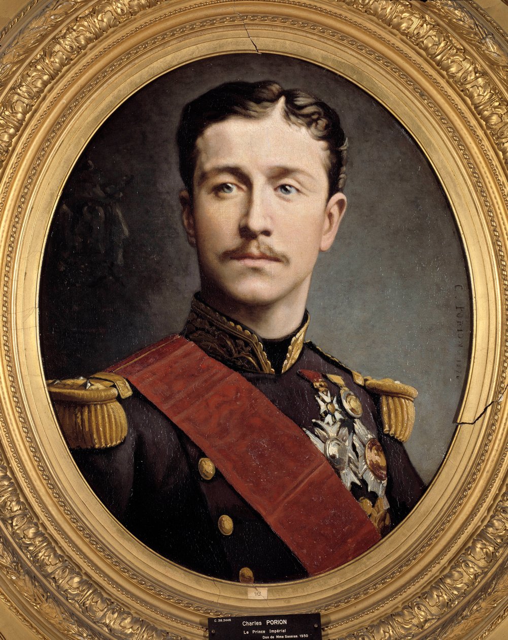 صورة للأمير الإمبراطوري يوجين لويس نابليون (1856-1879) ، ابن نابليون الثالث. لوحة تشارلز بوريون (القرن التاسع عشر) بواسطة تشارلز بوريون