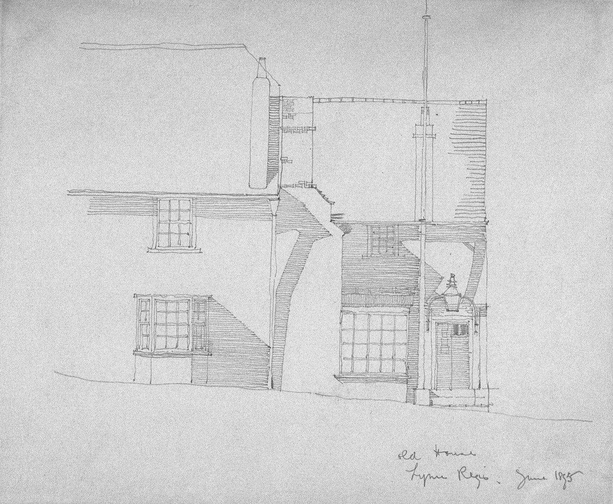 Old House، Lyme Regis، Dorsetshire، 1895 (Pencil on tracing paper) بواسطة تشارلز ريني ماكينتوش