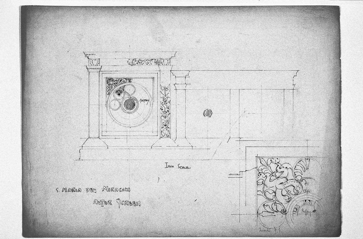 S. Maria dei Miracoli Altar Screen ، 1891 بواسطة تشارلز ريني ماكينتوش