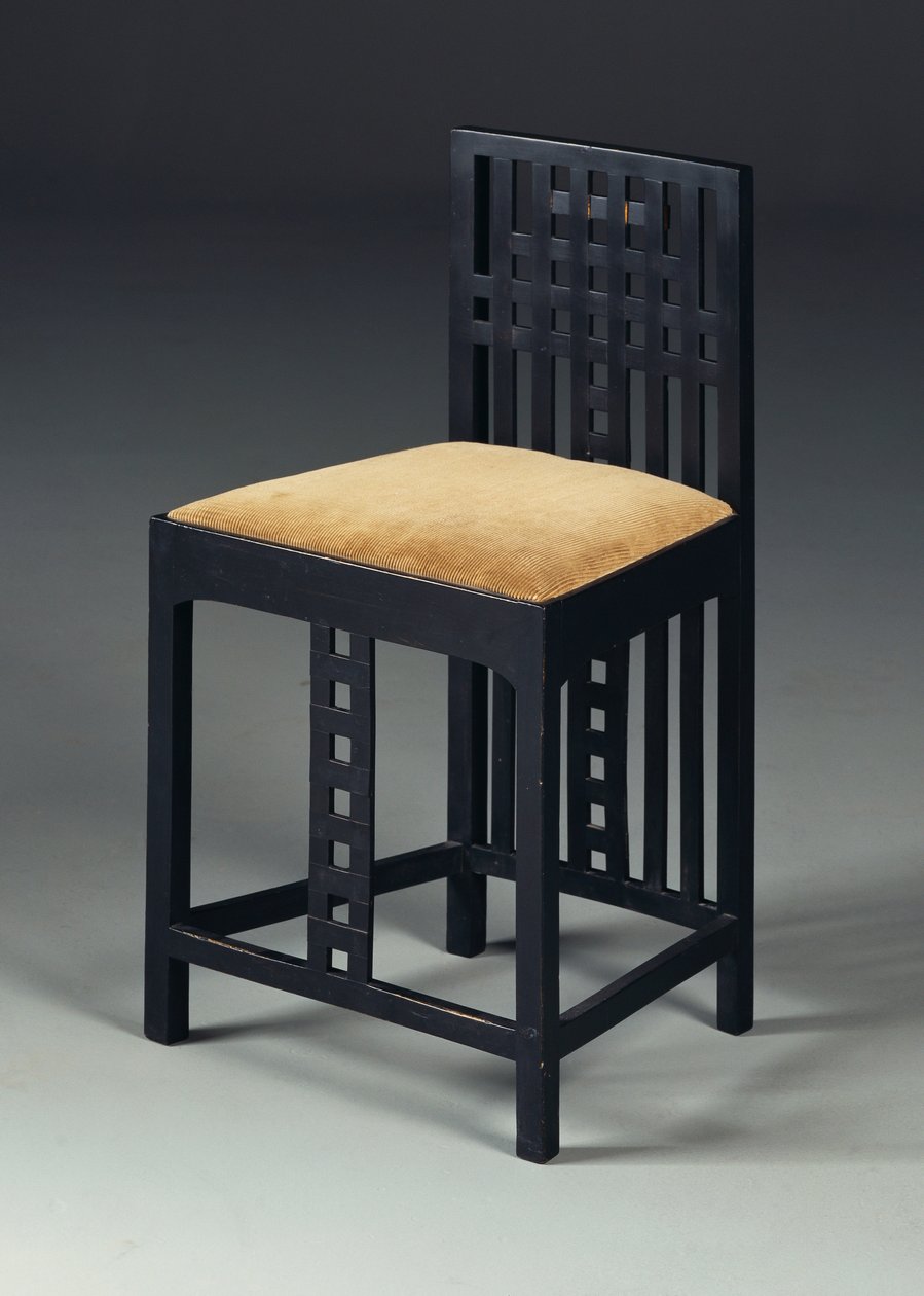 Sidechair ، c.1905-10 (خشب أبونيزد) بواسطة تشارلز ريني ماكينتوش