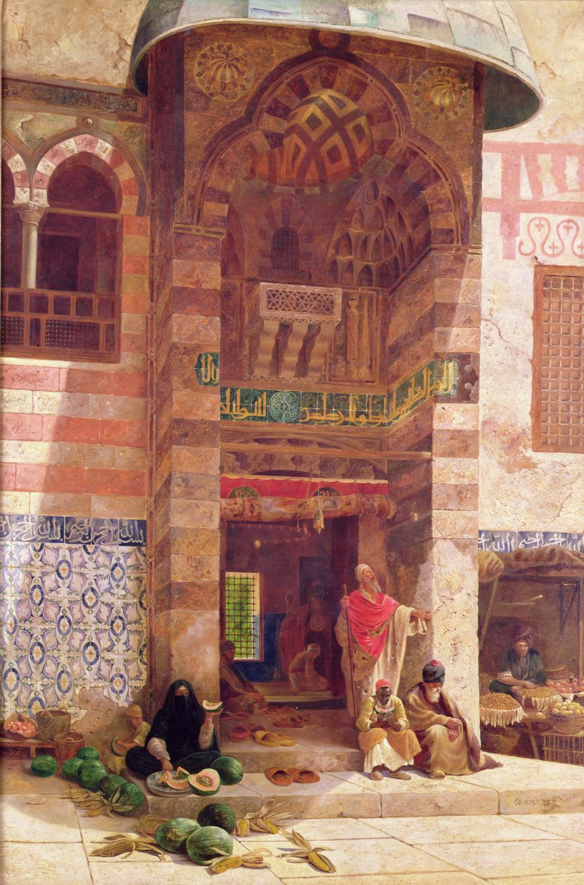 خارج المسجد بواسطة تشارلز روبرتسون
