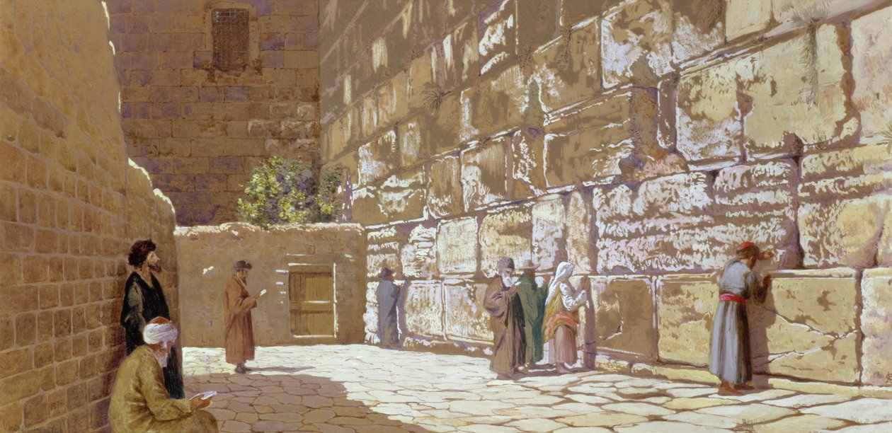 حائط المبكى في القدس 1872 بواسطة تشارلز روبرتسون