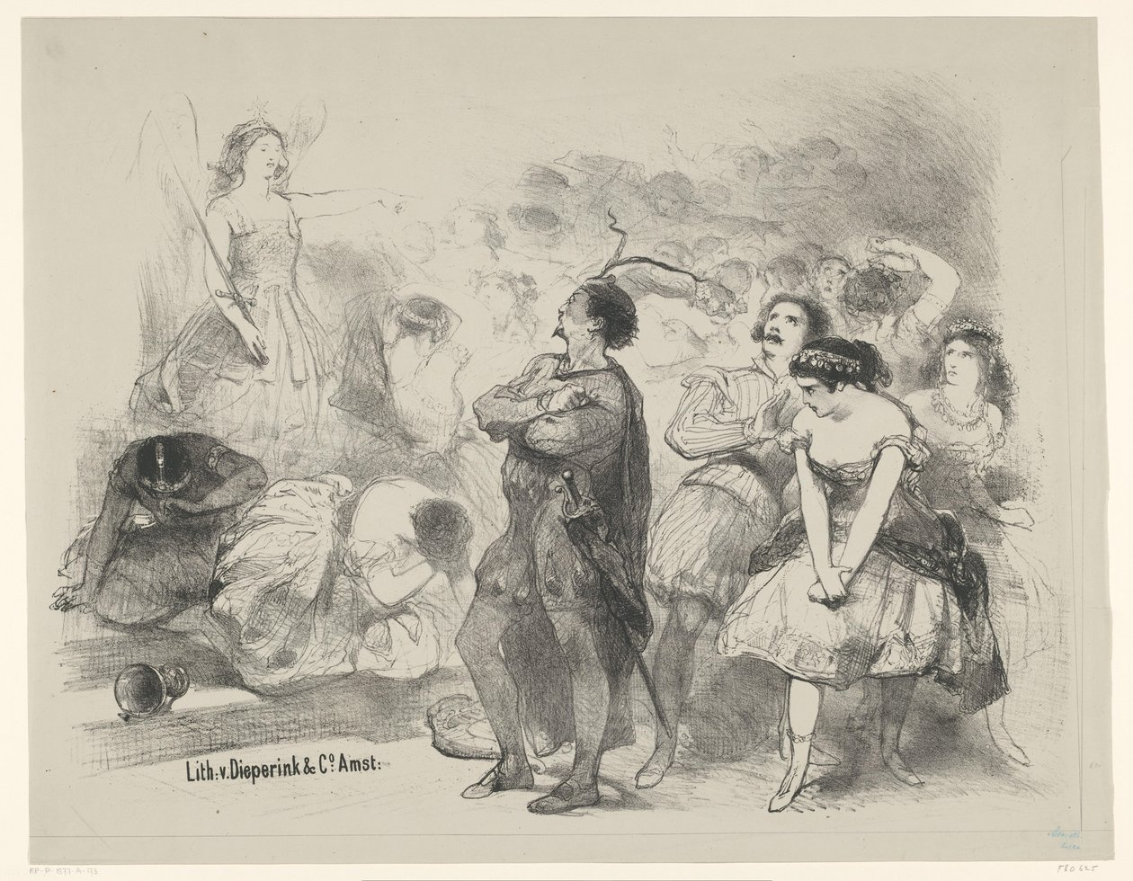 مشهد من الباليه Astaroth إعلان تذاكر عروض الباليه والمسرحيات في Stadsschouwburg بأمستردام (عنوان المسلسل) بواسطة تشارلز روتشوسن