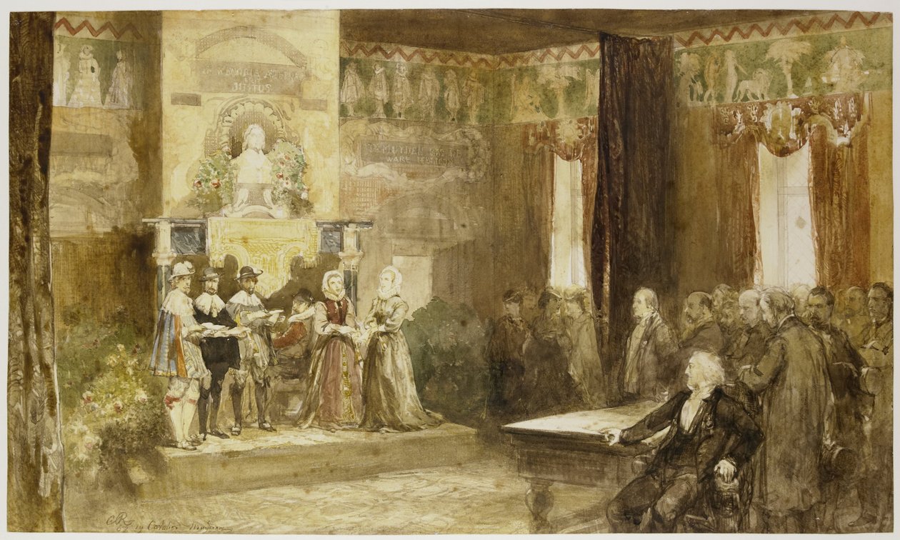 احتفال فونديل في Muiderslot ، 1867 بواسطة تشارلز روتشوسن