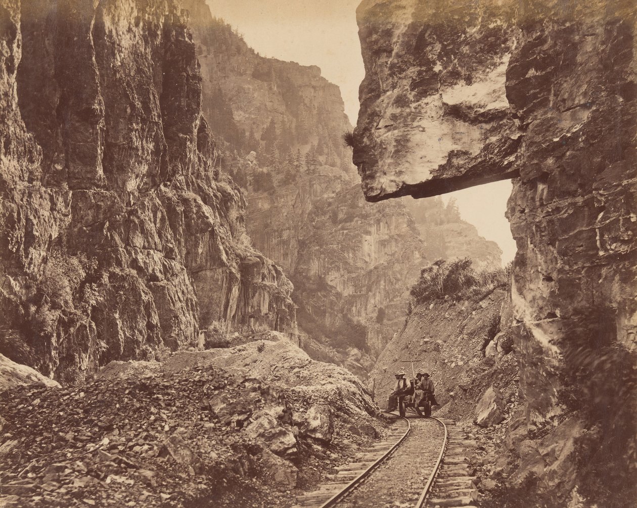 أمريكان فورك كانيون ، كاليفورنيا. 1875. بواسطة تشارلز روسكو سافاج
