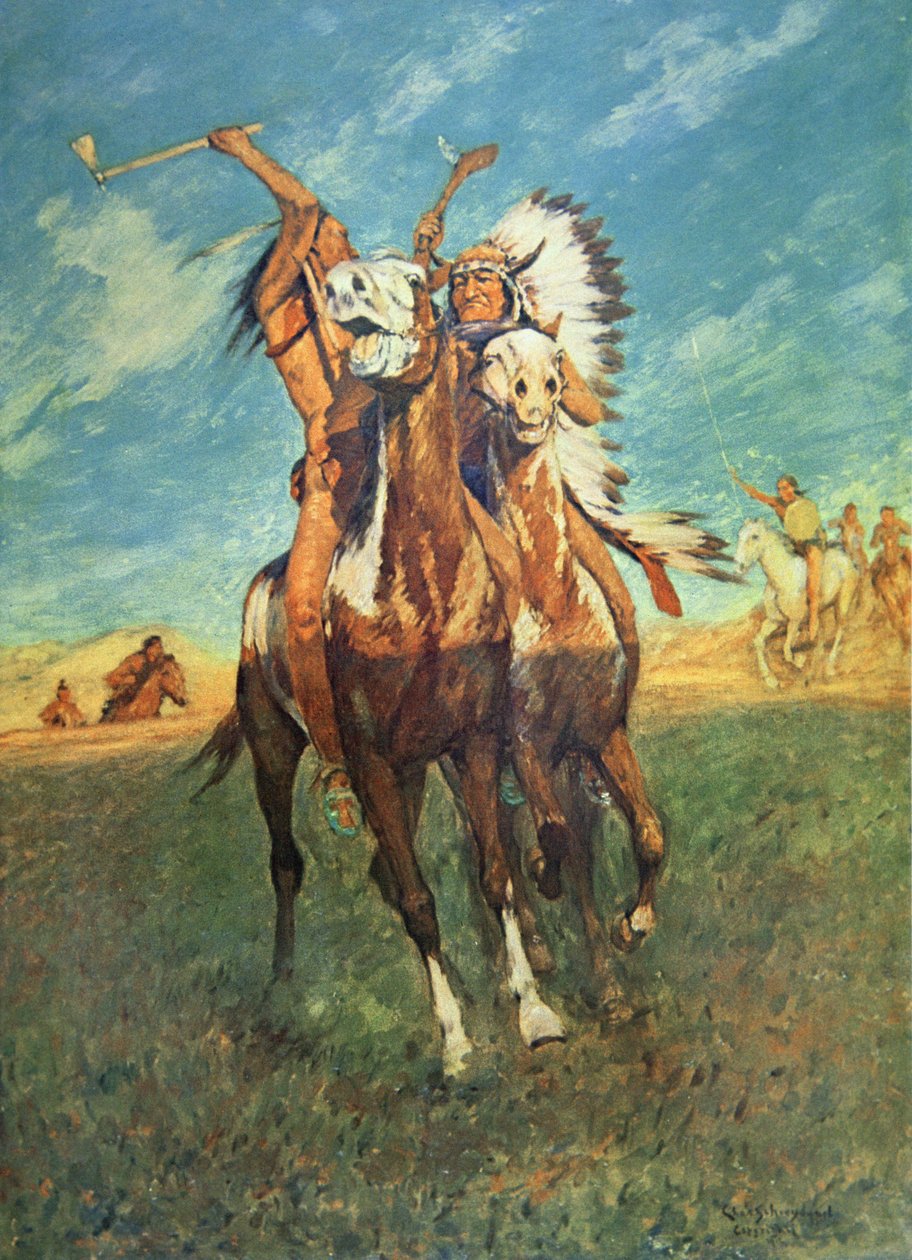 Fight to the Finish (watercolor on paper) بواسطة تشارلز سكريفوجيل