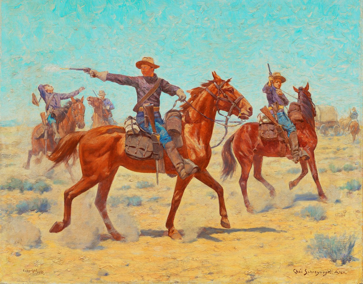 الحرس الخلفي ، 1907 بواسطة تشارلز سكريفوجيل