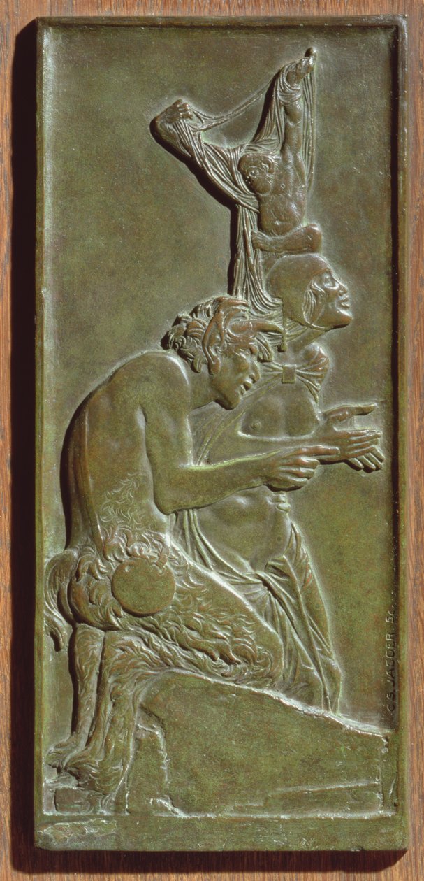 الحورية والساتير ، حوالي عام 1930 (برونزي) (انظر أيضًا 165266) بواسطة تشارلز رقيب جاغر