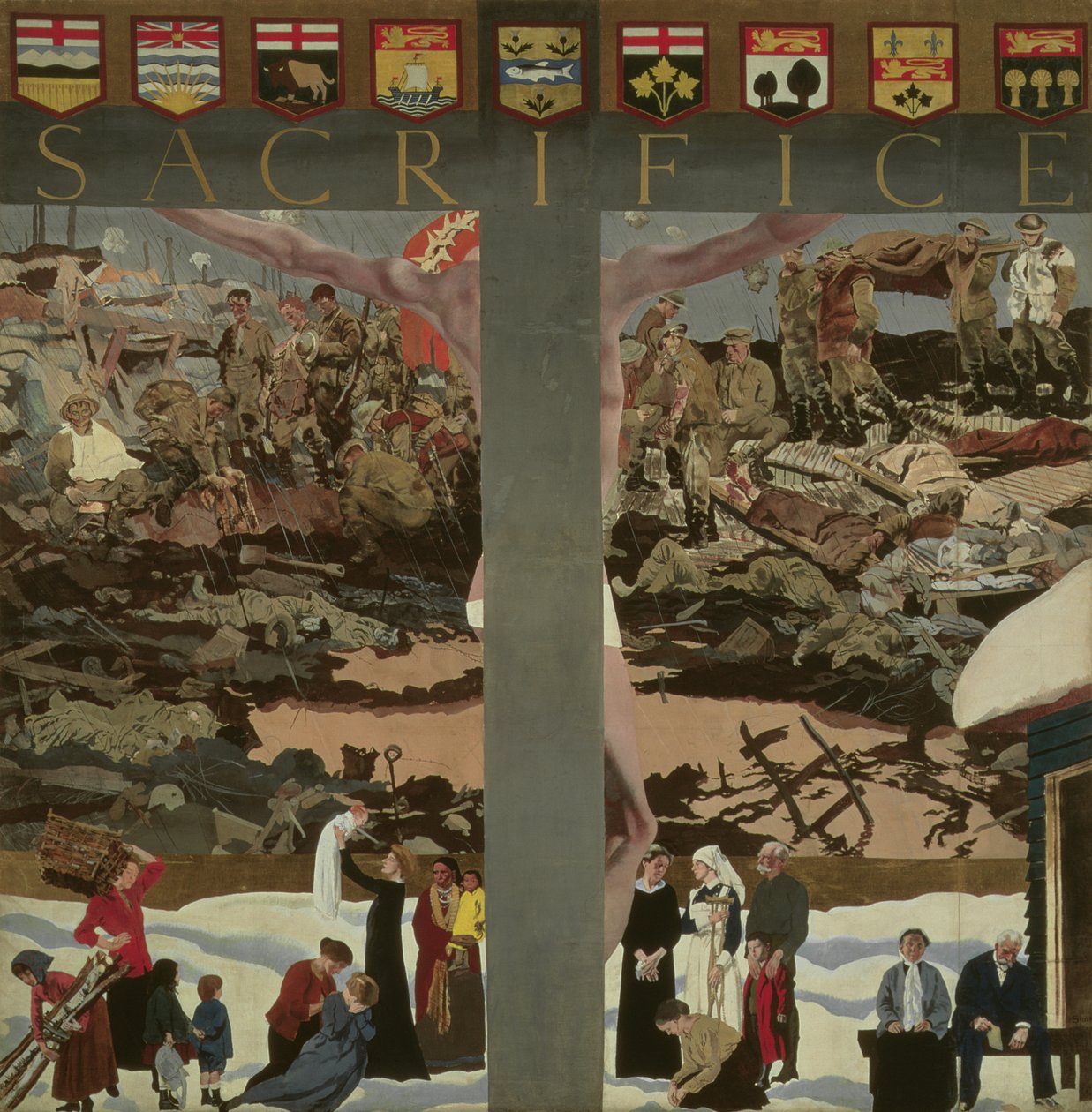 التضحية ، ج .1918 (النفط) بواسطة تشارلز سيمز