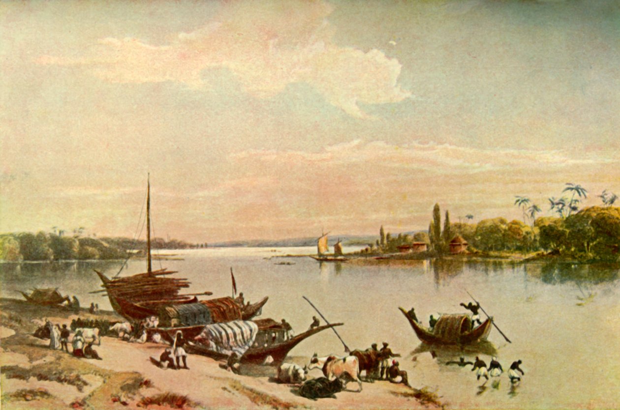 باراكبور - على نهر الغانج بالقرب من كالكوتا ، 1840 ، 1901. بواسطة تشارلز ستيوارت هاردينج