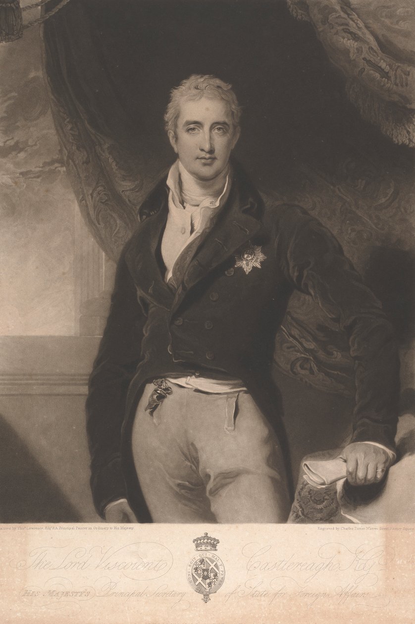 اللورد Viscount Castlereagh بواسطة تشارلز تورنر