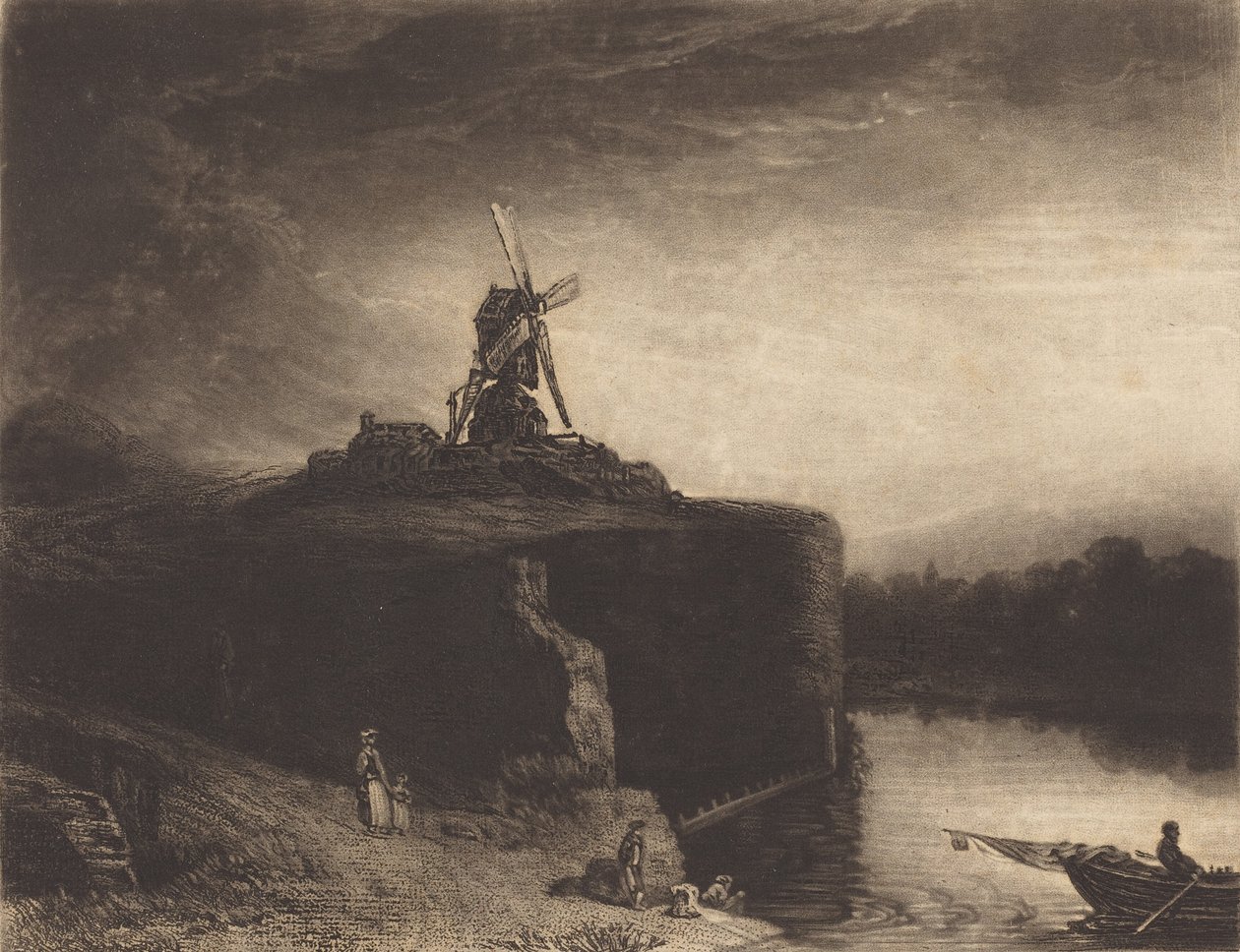 The Mill ، تم نشره عام 1823. بواسطة تشارلز تورنر