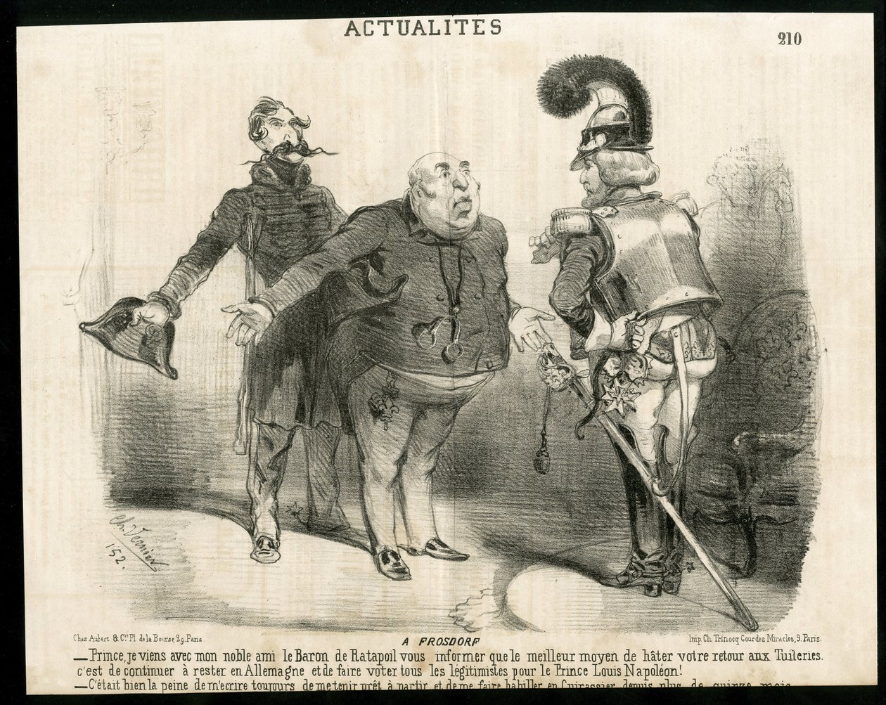 رسم توضيحي لتشارلز فيرنير (؟ -1887) في لو شاريفاري - حول - ألمانيا بروسيا ، رئيس الجمهورية ، فروسدورف - راتابويل بواسطة تشارلز فيرنييه