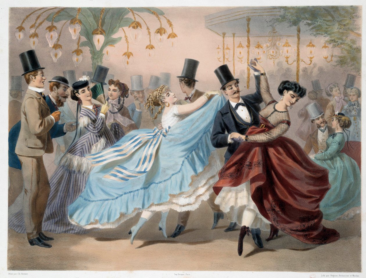 لي بال مابيل ليثوغراف من قبل تشارلز فيرنير (1831-1887) القرن التاسع عشر ، متحف كارنافاليت بواسطة تشارلز فيرنييه