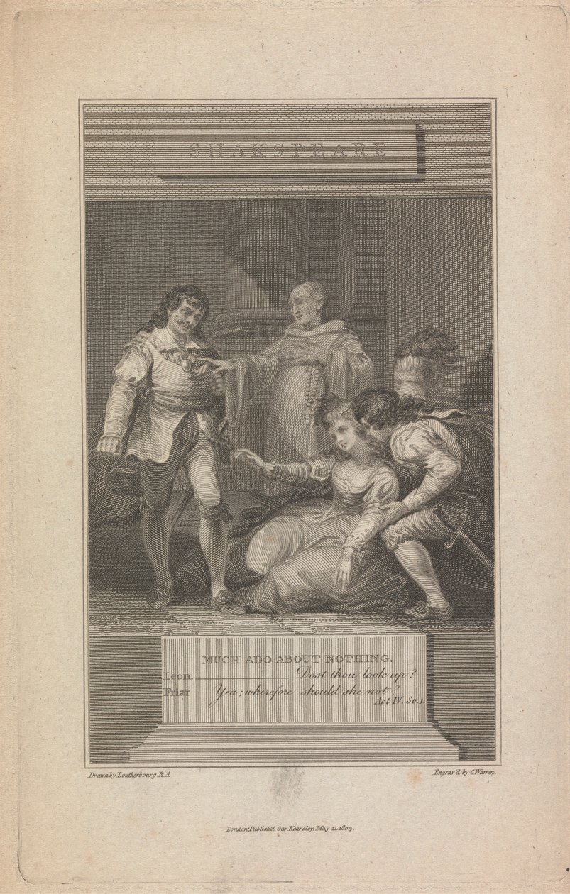 الكثير من اللغط ... Act IV، Sc. 1 بواسطة تشارلز وارن
