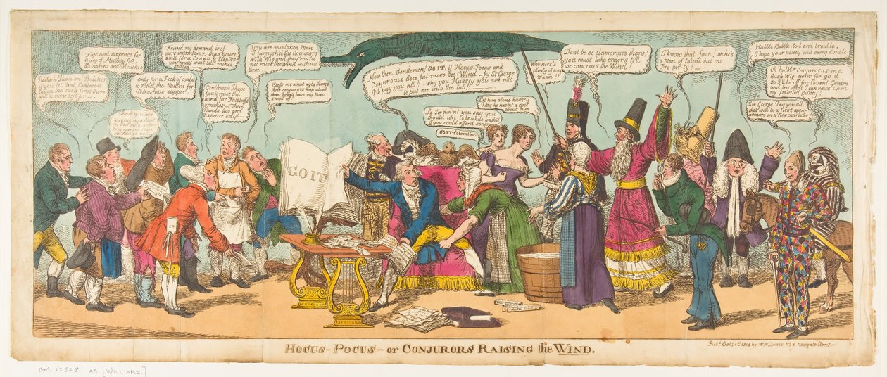 Hocus Pocus - أو Conjurors رفع الريح ، 1 أكتوبر 1814. بواسطة تشارلز ويليامز