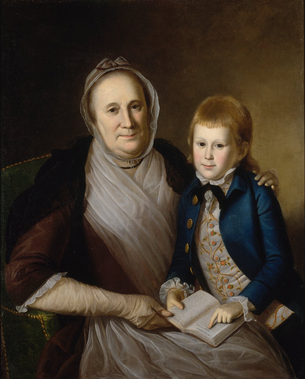 السيدة جيمس سميث و Grandson ، 1776. بواسطة تشارلز ويلسون بيل