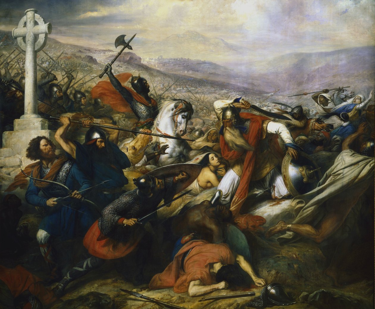 تشارلز مارتل في معركة تورز 1837. بواسطة شارل دي ستوبين