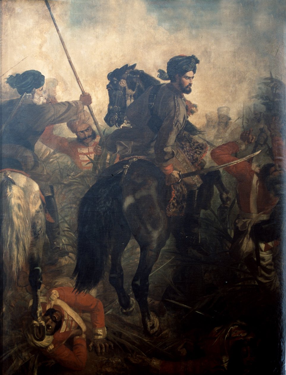 الكابتن ديتون ماكنتاتن بروبين (1833-1924) في معركة أغرا في 10 أكتوبر 1857 ، حوالي 1860 بواسطة شوفالييه لويس ويليام ديسانجس