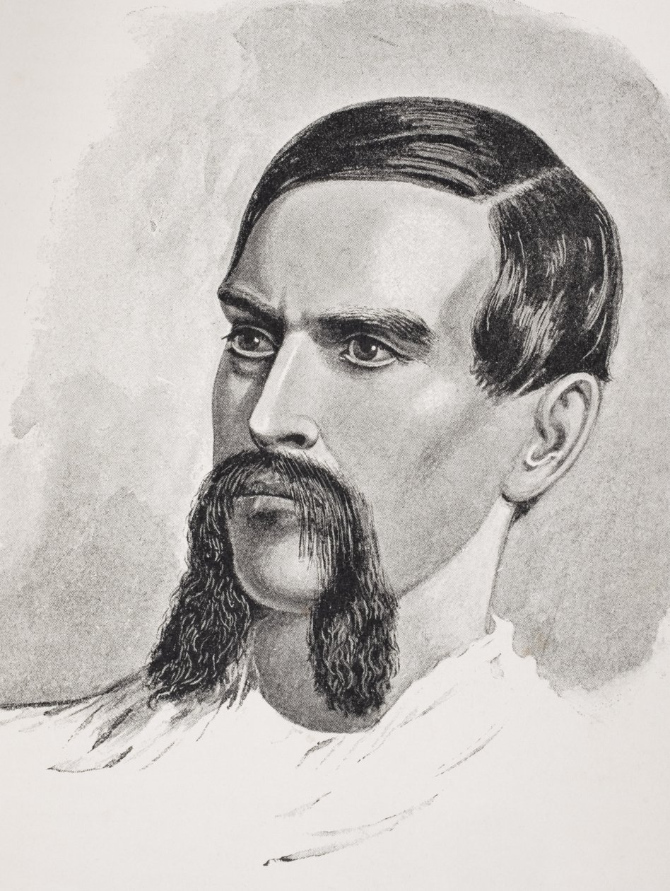 السير ريتشارد بيرتون (1821-1890) من "حياة الكابتن السير ريتشارد بيرتون ، المجلد الثاني" بقلم إيزابيل بيرتون (1831-1896) المنشور عام 1893 بواسطة شوفالييه لويس ويليام ديسانجس