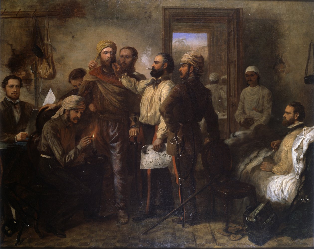 توماس هنري كافاناغ (1821-1882) متنكراً كمواطن خلال التمرد الهندي في حصار لكناو ، 9 نوفمبر 1857 ، 1860 بواسطة شوفالييه لويس ويليام ديسانجس