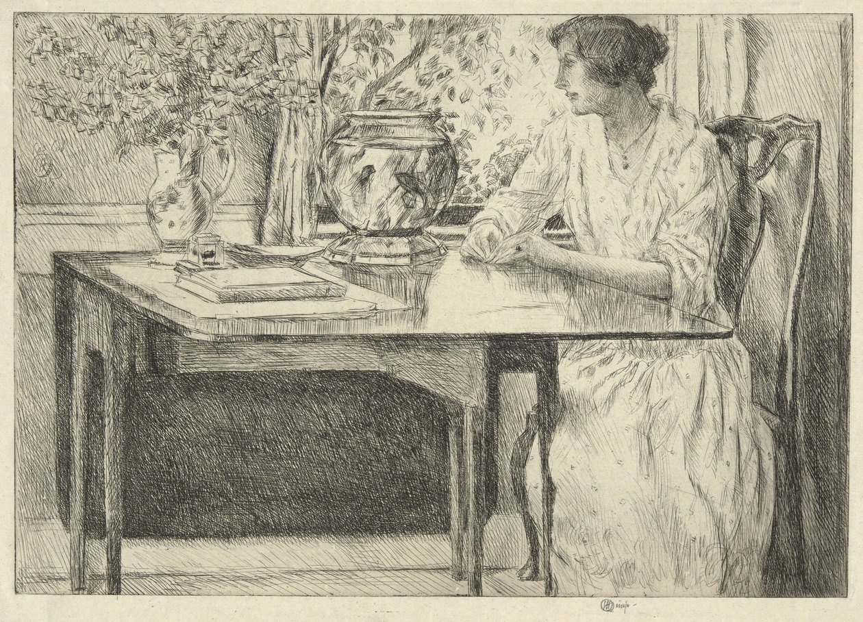 The Colonial Table (Holley House، Cos Cob) (وجه) ؛ منظر طبيعي مع الحظيرة (ظهر) بواسطة تشايلد حسام