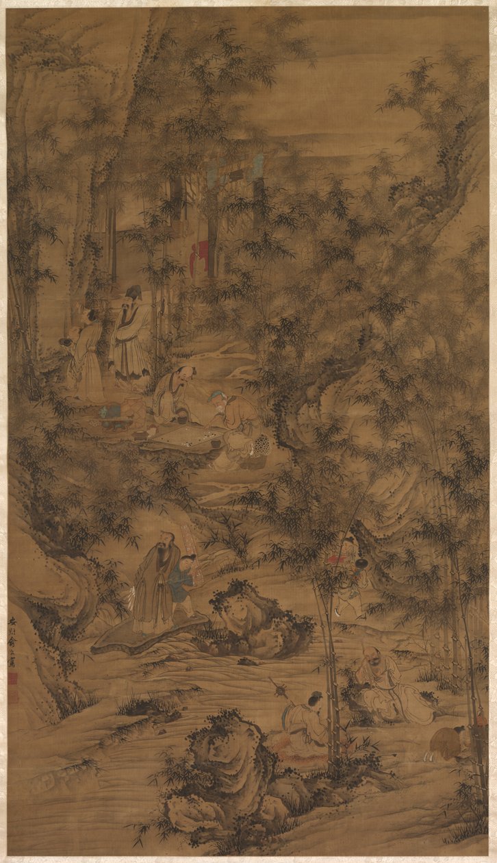The Seven Worthies of the Bamboo Grove بواسطة الصين ، أسرة تشينغ