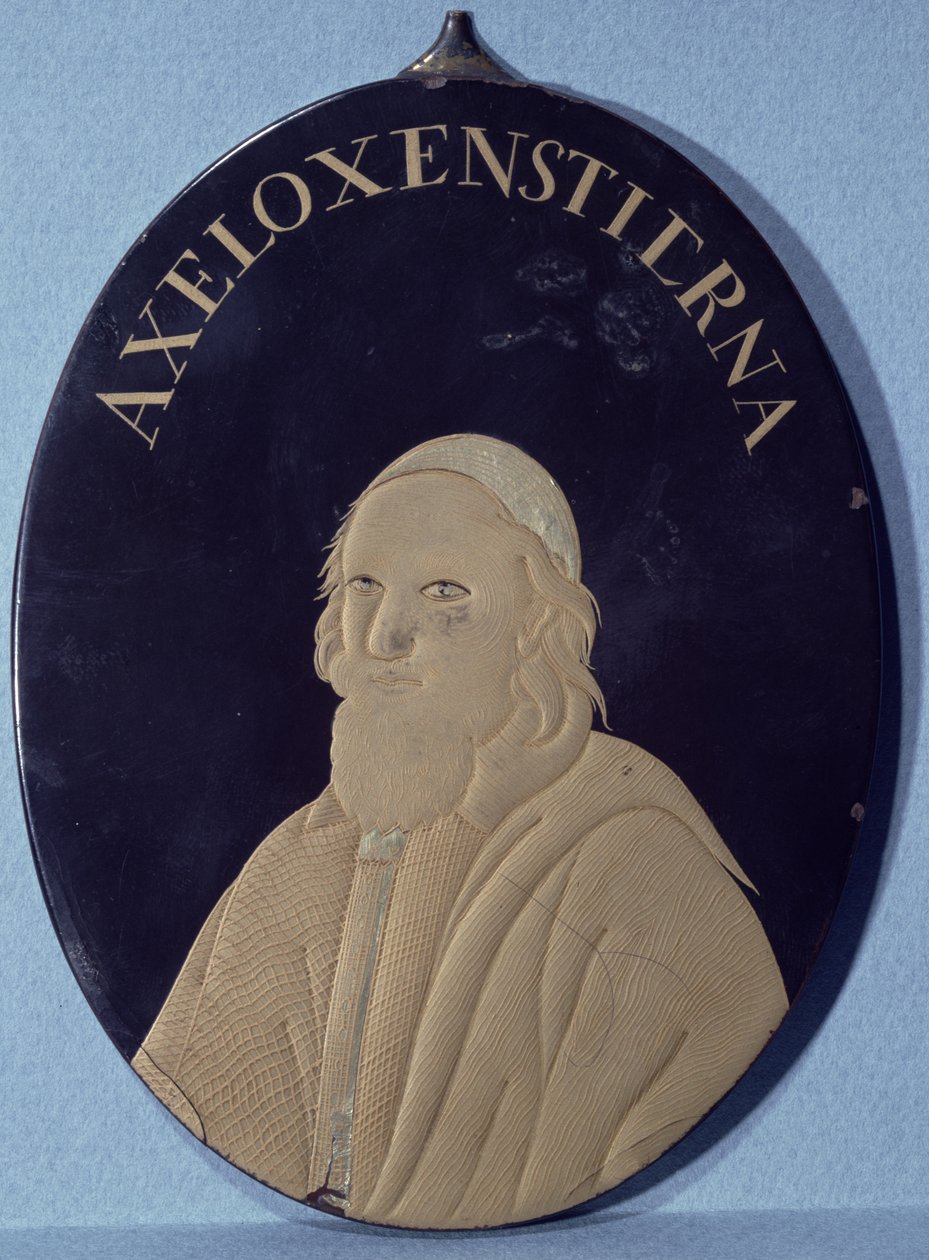 مصغر من أكسل Oxenstierna (1583-1654) (معدن مطلي) بواسطة المدرسة الصينية
