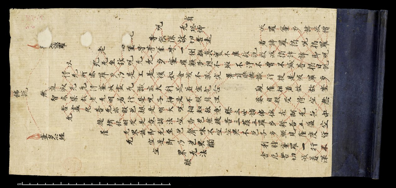 أو 8210 صفحة من "The Diamond Sutra" ، 868 (حبر على ورق) بواسطة المدرسة الصينية