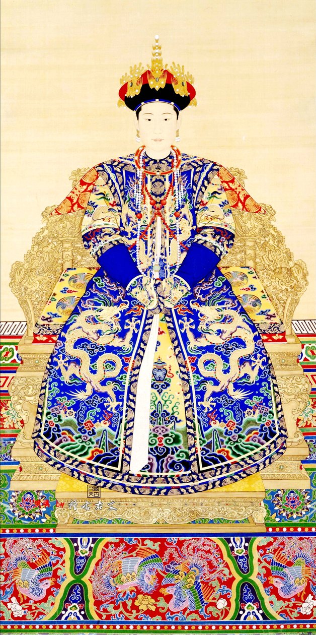 الإمبراطورة جينغ شيان (c.1681-1731) ، القرين الأول للإمبراطور يونغ تشنغ (1678-1735) بواسطة المدرسة الصينية المدرسة الصينية