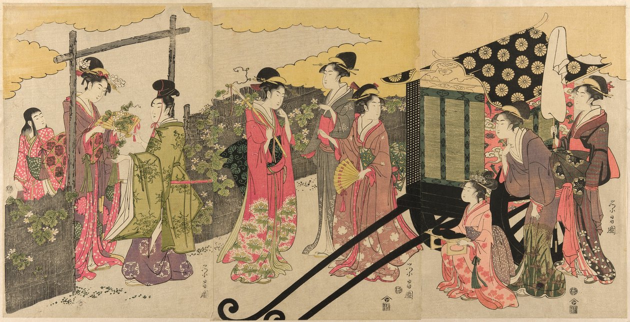 محاكاة ساخرة لفصل Yugao من حكاية جينجي بواسطة Chokosai Eiso